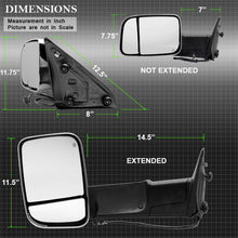 Carregar imagem no visualizador da galeria, Xtune Dodge Ram 1500 09-12 Extendable Power Heated Adjust Mirror Chrome HoUSing Left MIR-DRAM10-PW-L