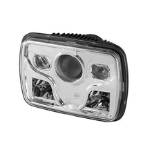 Carregar imagem no visualizador da galeria, Xtune Rectangular SeaLED Beam 7X6 Inch LED Headlights ( High/Low Beam ) Chrome PRO-JH-7X6LED-HL-C