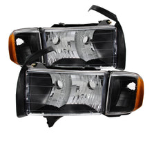 Carregar imagem no visualizador da galeria, Xtune Dodge Ram Sport Model Only 1999-2002 OEM Headlights Black HD-JH-DR99-SP-BK