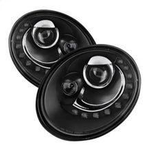 Carregar imagem no visualizador da galeria, Spyder Volkswagen Beetle 06-10 Projector Headlights DRL LED Black PRO-YD-VB06-DRL-BK