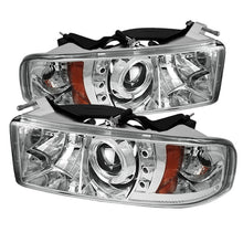 Carregar imagem no visualizador da galeria, Spyder Dodge Ram 1500 94-01 94-02 Projector Headlights LED Halo LED Chrm PRO-YD-DR94-HL-AM-C