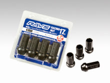 Carregar imagem no visualizador da galeria, Rays 17 Hex L48 Racing Nut 12x1.5 - Black (4 Pieces)