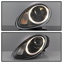 Carregar imagem no visualizador da galeria, Spyder Porsche Cayman 05-08 Headlights - Halogen Model Only - Black PRO-YD-P98705-HID-DRL-BK