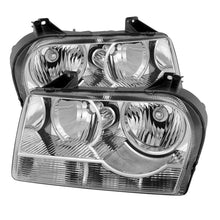 Carregar imagem no visualizador da galeria, Xtune Chrysler 300 05-08 Halogen Non-Projection Style Only Crystal Headlights Chrome HD-JH-C305-HA-C