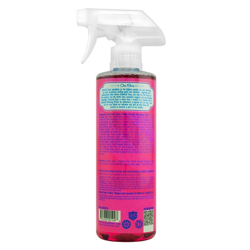 Chemical Guys Fresh Glazed Donut Air Freshener & Odor Eliminator - 4oz (P12)
