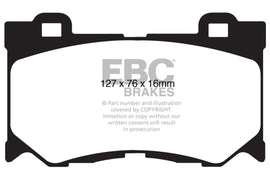 EBC 08-13 Infiniti FX50 5.0 Redstuff Front Brake Pads