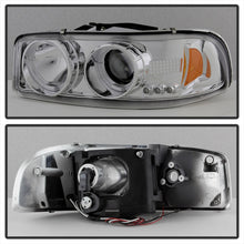 Carregar imagem no visualizador da galeria, Spyder GMC Sierra 1500/2500/3500 99-06 Projector Headlights LED Halo LED Chrome PRO-YD-CDE00-HL-C