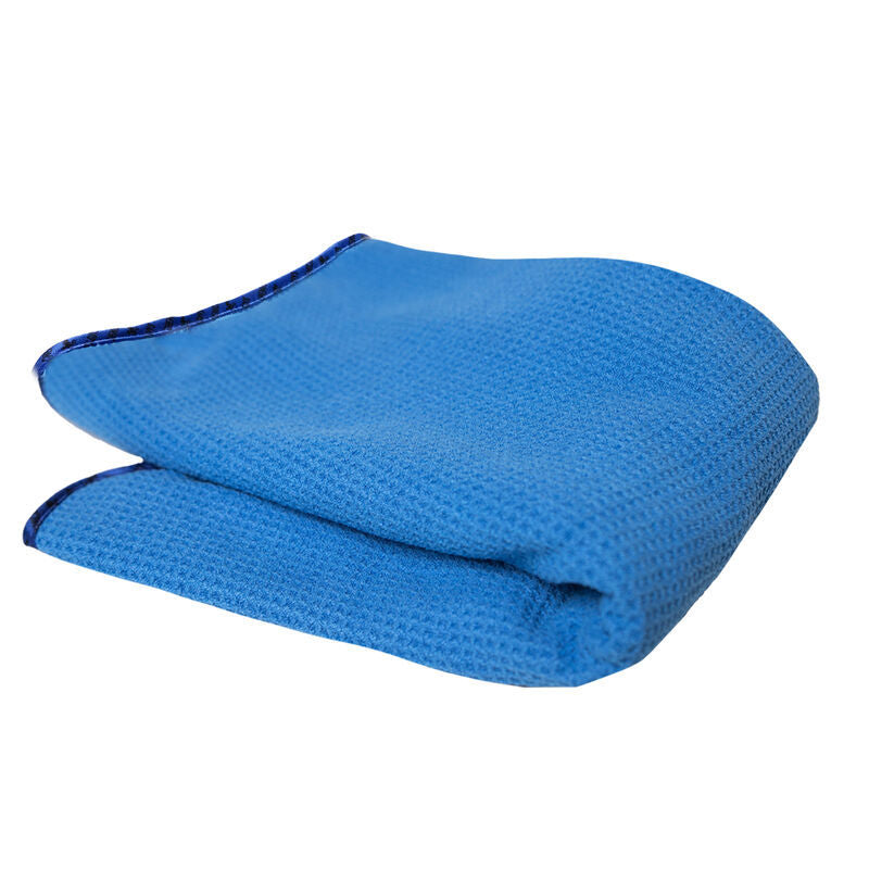 Chemical Guys Waffle Weave Glass & Window Microfiber Towel - 24in x 16in - Blue (P48)
