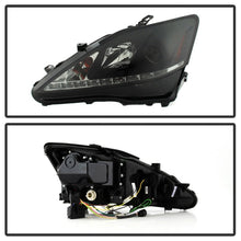 Carregar imagem no visualizador da galeria, Spyder Lexus IS 250/350 2006-2010 Projector Headlights DRL Black Smoke PRO-YD-LIS06-DRL-BSM