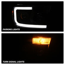 Carregar imagem no visualizador da galeria, Xtune Toyota Tundra 07-13 LED Light Bar Projector Headlights Black Smoked PRO-JH-TTU07-LED-BSM
