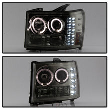 Carregar imagem no visualizador da galeria, Spyder GMC Sierra 1500/2500/3500 07-13 Projector Headlights LED Halo- LED Smoke PRO-YD-GS07-HL-SM