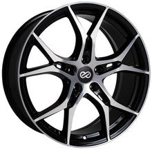 Carregar imagem no visualizador da galeria, Enkei Vulcan 19X8.0 45mm Offset 5x114.3 Bolt 72.6mm Bore Black Machined Wheel