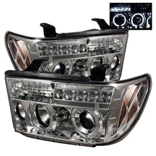 Carregar imagem no visualizador da galeria, Spyder Toyota Tundra 07-13 Projector Headlights LED Halo LED Chrm PRO-YD-TTU07-HL-C