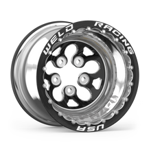 Carregar imagem no visualizador da galeria, Weld Alpha-1 15x12 / 5x4.75 BP / 3in. BS Black Wheel - Black Double Beadlock MT