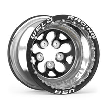 Carregar imagem no visualizador da galeria, Weld Alpha-1 15x12 / 5x4.75 BP / 3in. BS Black Wheel - Black Double Beadlock MT