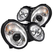 Carregar imagem no visualizador da galeria, Spyder Mercedes Benz CLK 98-02 Projector Headlights Halogen Model- LED Halo Chrm PRO-YD-MBCLK98-HL-C