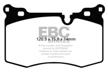 Carregar imagem no visualizador da galeria, EBC 09-14 Mini Hardtop 1.6 Turbo J.C Works Yellowstuff Front Brake Pads