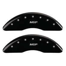 Carregar imagem no visualizador da galeria, MGP 2 Caliper Covers Engraved Front MGP Black Finish Silver Characters 2007 GMC Canyon