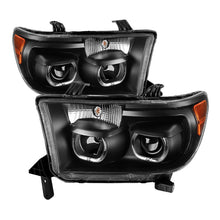 Carregar imagem no visualizador da galeria, Xtune Toyota Tundra 07-13 Projector Headlights Eliminates AFS LED Halo Black PRO-JH-TTUN07-CFB-BK