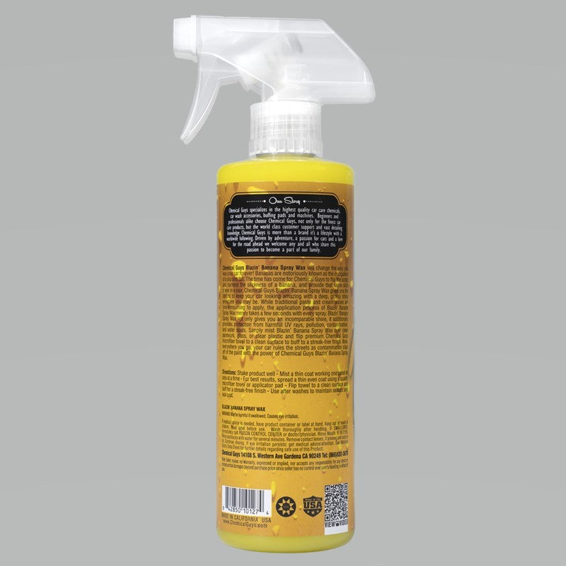 Chemical Guys Blazin Banana Carnauba Spray Wax - 16oz (P6)