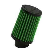 Load image into Gallery viewer, Green Filter Kart Cone Angled Filter - ID 1.25in. / Bse 2.75in. / Top 2.5in. / H 4in.