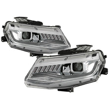 Carregar imagem no visualizador da galeria, Spyder Chevy Camaro 16-18 (Do Not Fit Halogen) Projector Headlights Chrome PRO-YD-CCAM16HIDSI-SEQ-C