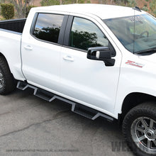 Carregar imagem no visualizador da galeria, Westin 2019 Chevrolet Silverado/Sierra 1500 (5.5ft) Drop Wheel to Wheel Nerf Step Bars - Txt Black