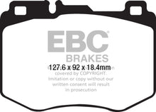 Carregar imagem no visualizador da galeria, EBC 2016+ Mercedes-Benz GLC300 2.0L Turbo Ultimax2 Front Brake Pads