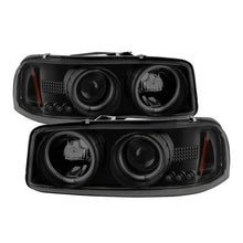 Carregar imagem no visualizador da galeria, Spyder GMC Sierra 1500/2500 99-06 Projector Headlights CCFL Halo LED Blk Smke PRO-YD-CDE00-CCFL-BSM