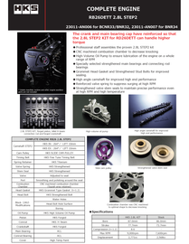 HKS Nissan Skyline GT-R RB26 2.8L Step 2 / BNR34 COMPLETE ENGINE
