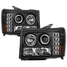 Carregar imagem no visualizador da galeria, Spyder GMC Sierra 1500/GMC Sierra Denali 08-13 Projector LED Halo- LED Blk PRO-YD-GS07-HL-BK