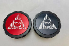 Carregar imagem no visualizador da galeria, Kartboy Oil Cap V2 - Anodized Aluminum Center w/ Laser Engraved Kartboy Nuke Logo