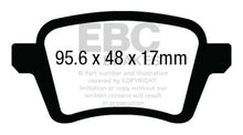 Carregar imagem no visualizador da galeria, EBC 13+ Fiat 500L 1.4 Turbo Ultimax2 Rear Brake Pads