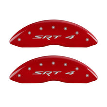 Carregar imagem no visualizador da galeria, MGP Front set 2 Caliper Covers Engraved Front SRT4 Red finish silver ch