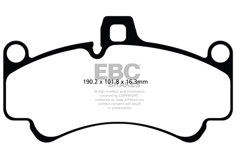 EBC 01-03 Porsche 911 (996) (Cast Iron Rotor only) 3.6 Twin Turbo GT2 Orangestuff Front Brake Pads