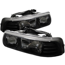 Carregar imagem no visualizador da galeria, Spyder Chevy Silverado 1500 99-02/Chevy Silverado 3500 01-02 Crystal Headlights Blk HD-YD-CSIL99-BK