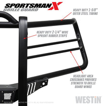 Carregar imagem no visualizador da galeria, Westin 19-21 Chevy 1500 Sportsman X Grille Guard - Textured Black (Excl. 2019 Silverado LD)