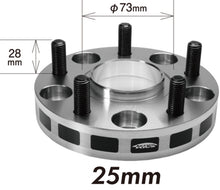 Carregar imagem no visualizador da galeria, Project Kics 25mm Thick 12x1.25 56mm Hub 5-114.3 Wide Tread Spacers