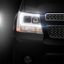 Carregar imagem no visualizador da galeria, Spyder 07-14 Chevy Suburban/1500/2500/Tahoe V2 Projector Headlights Chrome PRO-YD-CSUB07V2-DRL-C
