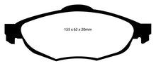 Carregar imagem no visualizador da galeria, EBC 01-06 Chrysler Sebring Sedan 2.4 Redstuff Front Brake Pads