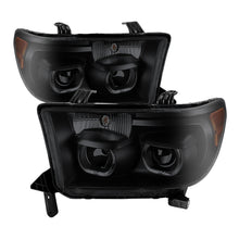 Carregar imagem no visualizador da galeria, Xtune Toyota Tundra 07-13 Projector Headlights Eliminates AFS LED Halo Smoked PRO-JH-TTUN07-CFB-BSM