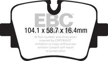 Load image into Gallery viewer, EBC 13+ Jaguar F-Type (Cast Iron Rotors Only) 3.0 Supercharged (340) Yellowstuff Rear Brake Pads