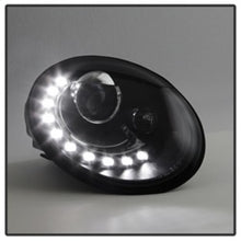 Carregar imagem no visualizador da galeria, Spyder Volkswagen Beetle 06-10 Projector Headlights DRL LED Black PRO-YD-VB06-DRL-BK