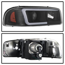 Carregar imagem no visualizador da galeria, Spyder GMC Sierra 1500/2500/3500 99-06 V2 Projector Headlights - DRL - Black PRO-YD-CDE00V2-LB-BK