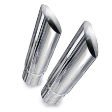 Load image into Gallery viewer, Stainless Works Angle Cut Resonator Tips 3in ID Inlet 3in Body