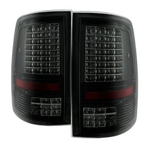 Carregar imagem no visualizador da galeria, xTune Dodge Ram 1500 09-14 - C Shape LED Tail Lights- Black Smoked ALT-JH-DR09-LED-CS-BSM
