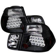 Carregar imagem no visualizador da galeria, Spyder BMW E46 3-Series 99-01 4Dr LED Tail Lights Black ALT-YD-BE4699-4D-LED-BK