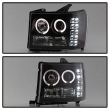 Carregar imagem no visualizador da galeria, Spyder GMC Sierra 1500/GMC Sierra Denali 08-13 Projector LED Halo- LED Blk PRO-YD-GS07-HL-BK