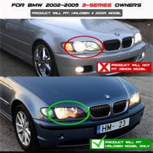 Carregar imagem no visualizador da galeria, Spyder BMW E46 3-Series 02-05 4DR Projector Headlights 1PC LED Halo Chrm PRO-YD-BMWE4602-4D-AM-C
