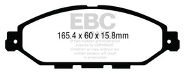 EBC 12-13 Infiniti JX35 3.5 Ultimax2 Front Brake Pads